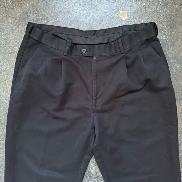 Savane Men’s Pleated Front Pants Size 38x33 100% Polyester Pants Business Casual - Picture 2 of 10